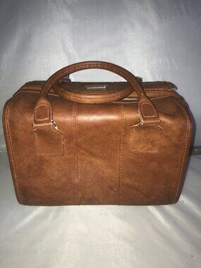 Vtg Samsonite Brown Sonora Leather Carry On Bag Luggage Suitcase Flight Pilot